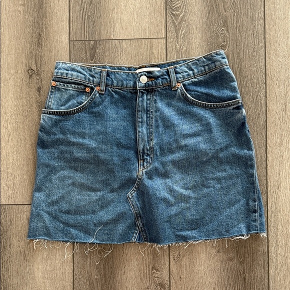 Zara denim mini skirt Large - Picture 2 of 4